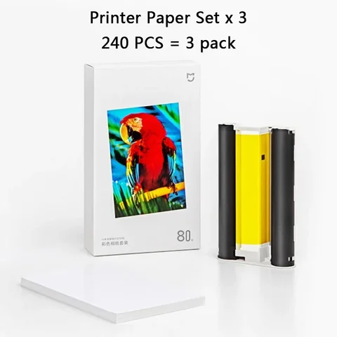 Набор фотобумаги Xiaomi 1S для фотопринтера 6 дюймов