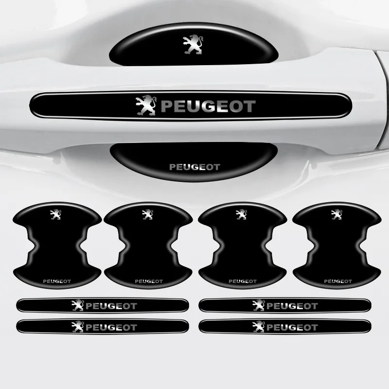 

Защитная пленка для ручки двери автомобиля, аксессуары для Peugeot 206 307 308 207 3008 208 407 508 2008 5008 301 Rifter RCZ