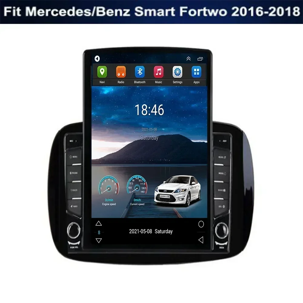 Android 13.0 9 7 &quotвертикальный стиль Tesla экран автомобильный радиоприемник GPS