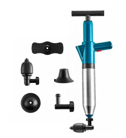 

Мощный трубный Плунжер, Электрический пневматический пистолет высокого давления, Плунжер для туалета, раковины в ванной, душа, кухни, забитый трубопровод, разблокировщик