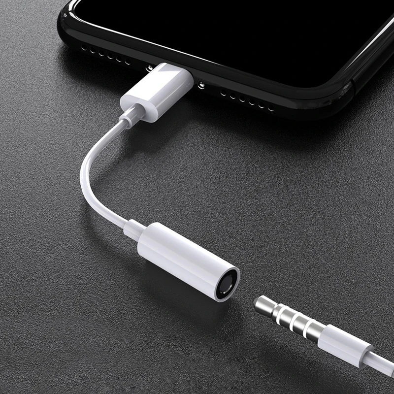 ack Headphone Connector Converter 8pin to 3.5mm AUX Adapter For iPhone 13 12 11 Pro Max Mini XS XR X Lighting to 3.5 mm
