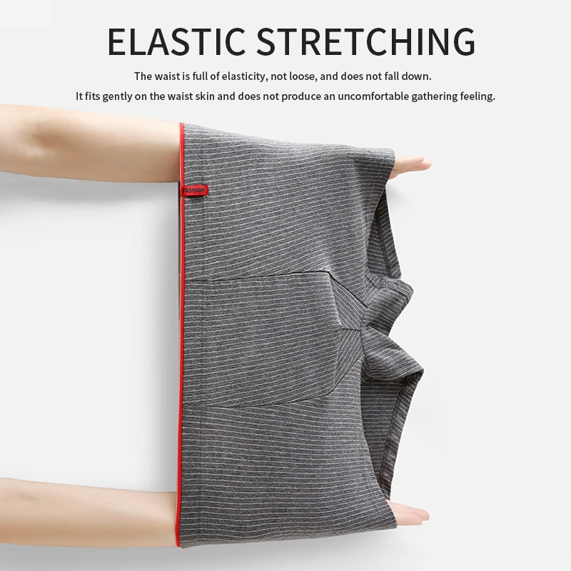 Brand Men's Underwear  Boxer Men 3A Antibacterial Underpants Cotton Soft Breathable Moisture Absorbent Elastic Male Panties