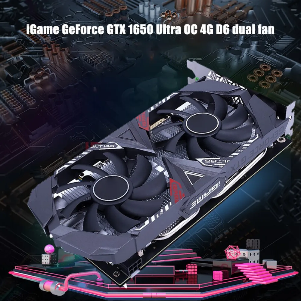 

Colorful iGame GeForce GTX 1650 Ultra OC 4G D6 Gaming Graphics Card 4GB 128bit GDDR6 Desktop PC Video Card