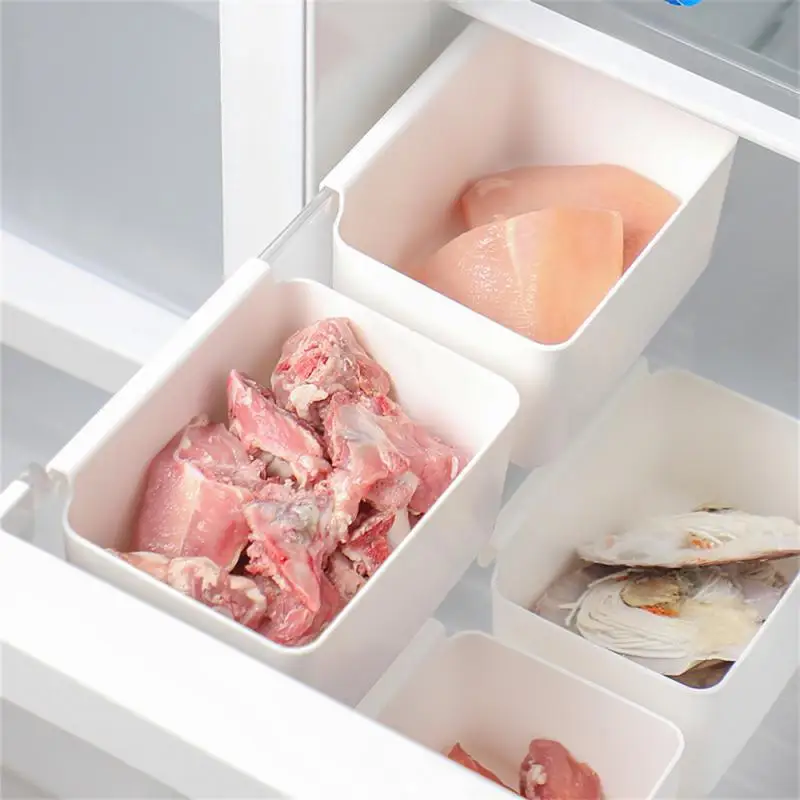 

Household Multi-functional Lockers Dish Drying Rack Plastic Storage Box Withstand Low Temperature Separate Storage