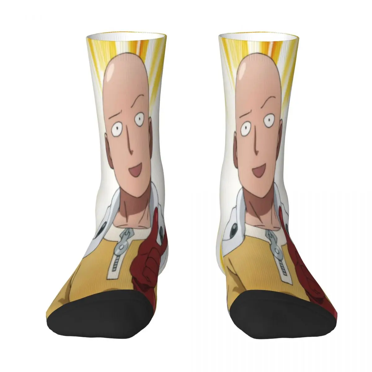 

Saitama One Punch Man Manga Socks Male Mens Women Autumn Stockings Hip Hop