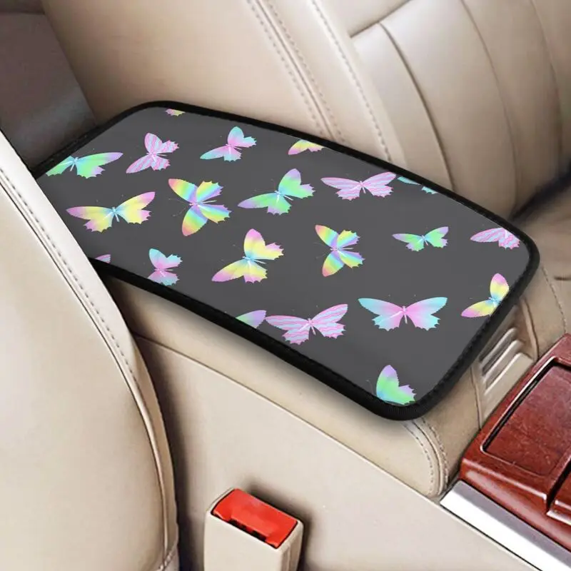 

Butterfly print car armrest pad center console armrest protection pad car armrest storage box cover pad pattern