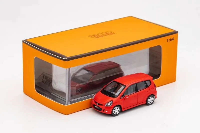 

GCD 1:64 Honda Fit Sport Red LHD Die-Cast Car Model Collection Miniature