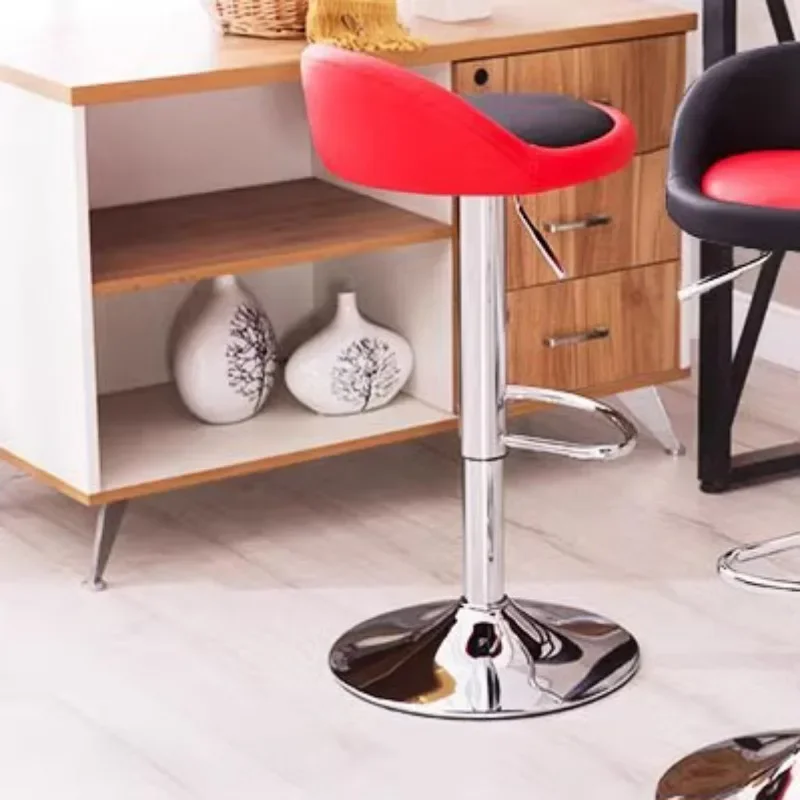 Роскошные круглые табуреты с кожаными ножками пневматическое кресло-основание