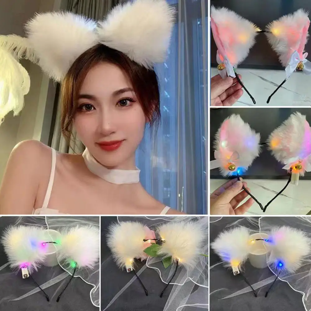 

Glowing Headband Fashionable Fine Workmanship Cartoon for Daily Wear Luminous Headband LED Headband