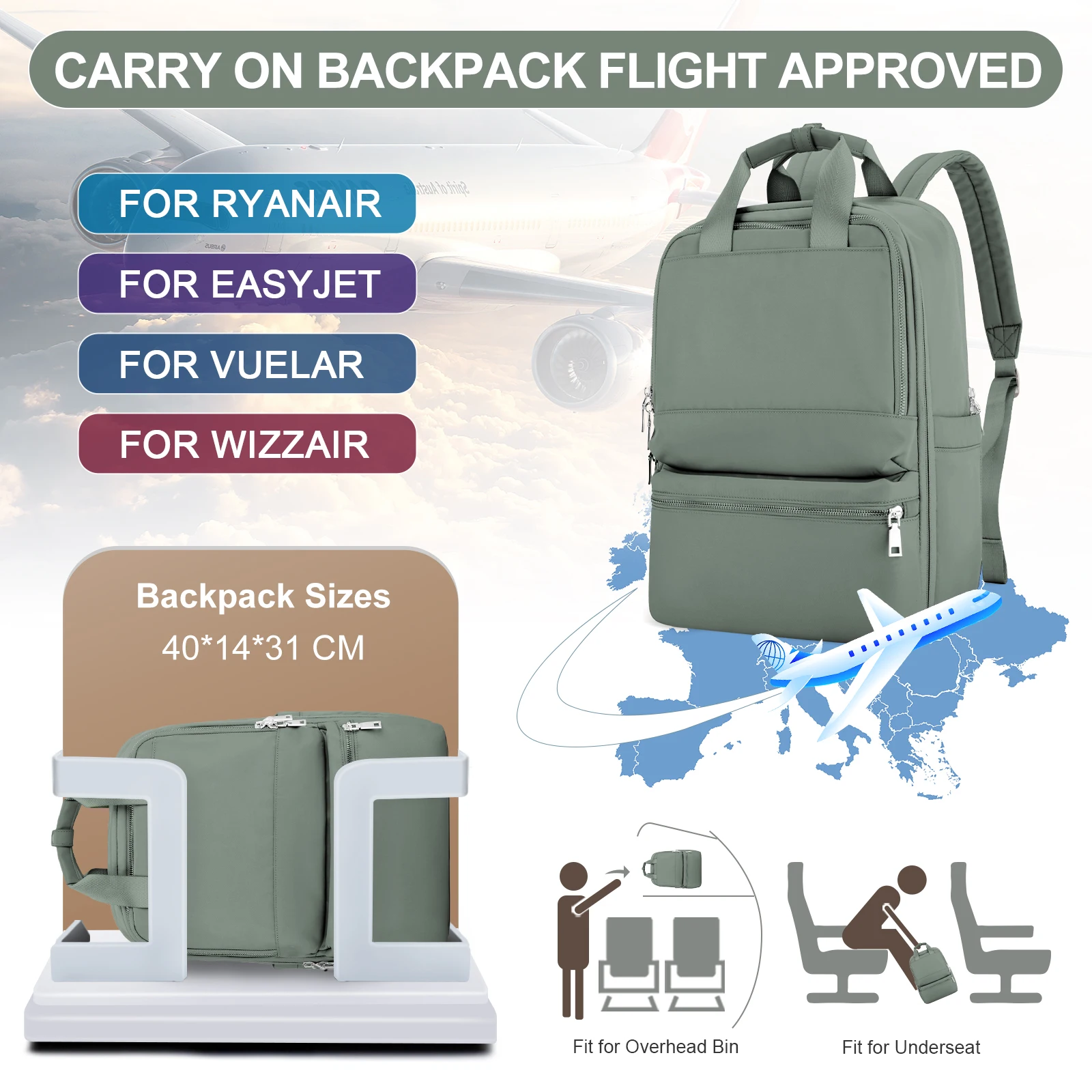 Дорожный рюкзак для мужчин и женщин деловой вместительный ранец ноутбука