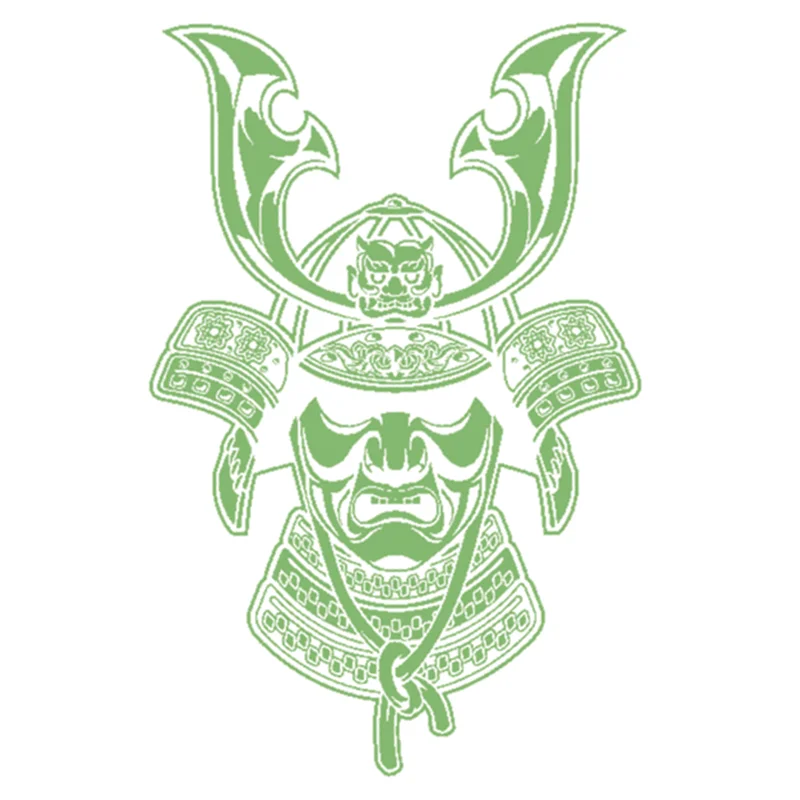 

Noctilucent Samurai PVC Patch Clothes Heat Transfer Printing T Shirt Iron on patches for clothing Women Stickers