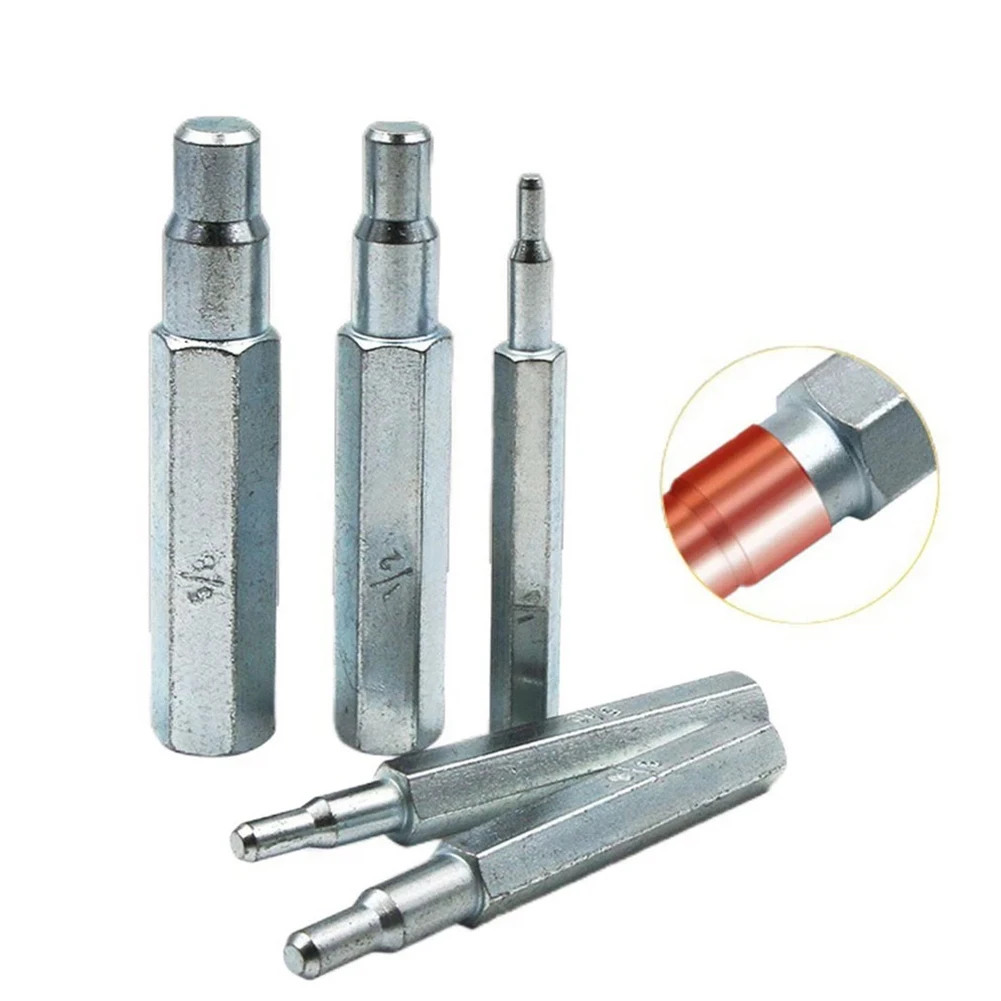 5pcs Tube Pipe Expander Support For Air Conditioner Conditioning Swaging Tool Drill Bit Pipe For Air Conditioner Install