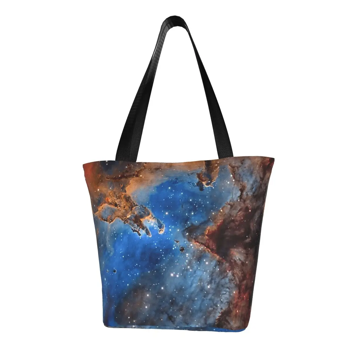 Eagle Nebula (no Text Only Pic) Polyester outdoor girl handbag, woman shopping bag, shoulder bag, canvas bag, gift bag
