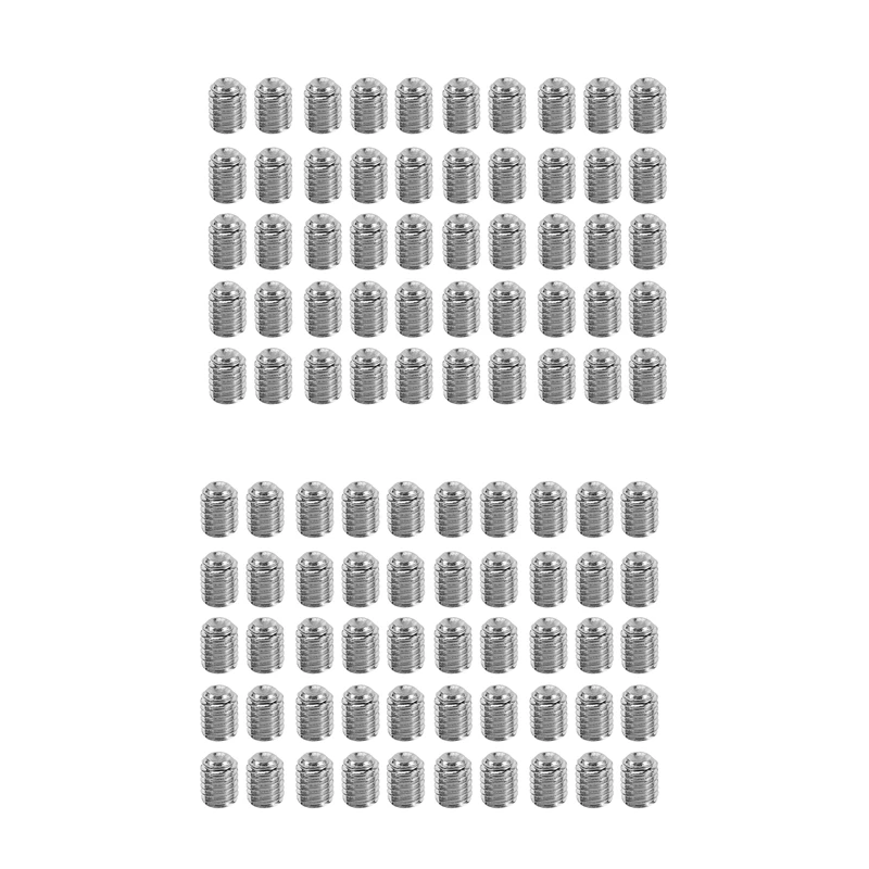 

M3x4mm Stainless Steel Hex Socket Set Cap Point Grub Screws 100Pcs