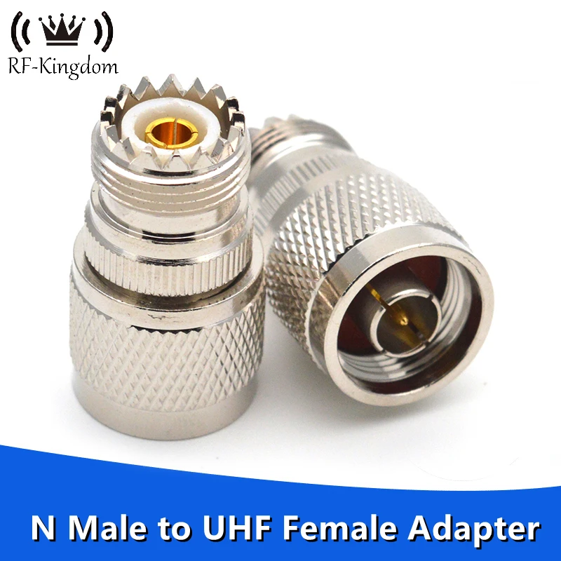 

1pcs Connector Adapter N Male Plug to UHF SO239 Female jack RF Coaxial Converter Straight Wholesale