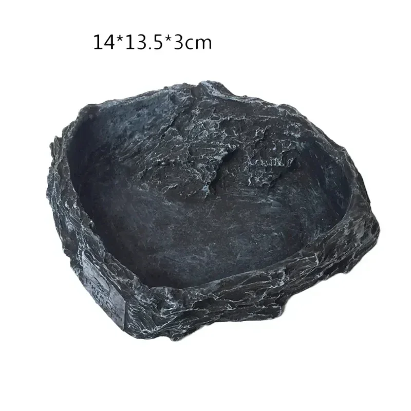 Ящик для рептилий раковина кормления черепахи из синтетической смолы мелководья