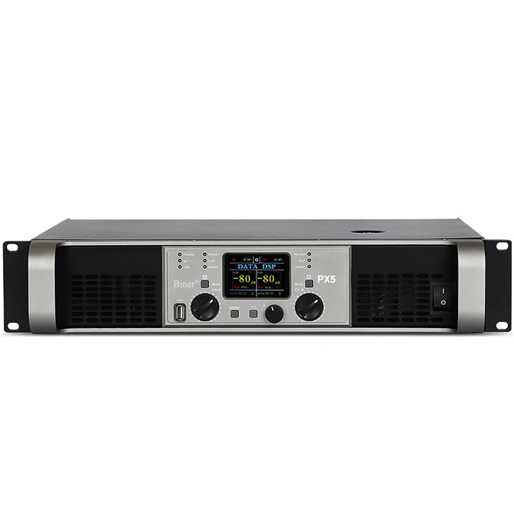 

Biner PX5 2 Channel Digital Stereo 500W*2 High Power Audio Power Amplifier For DJ Subwoofer Speakers