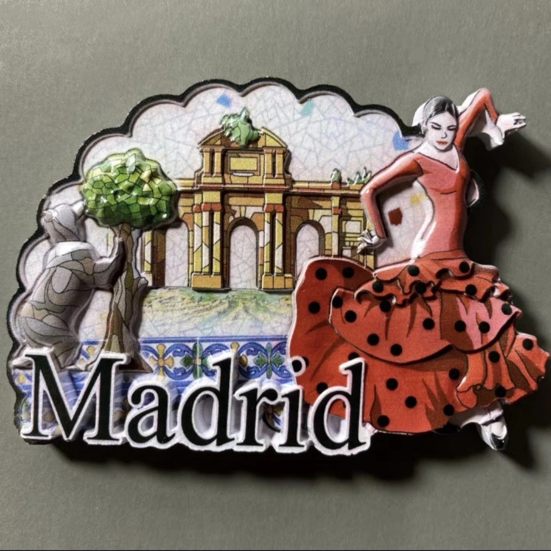 Европа Испания 3D магнит на холодильник туристические сувениры наклейки