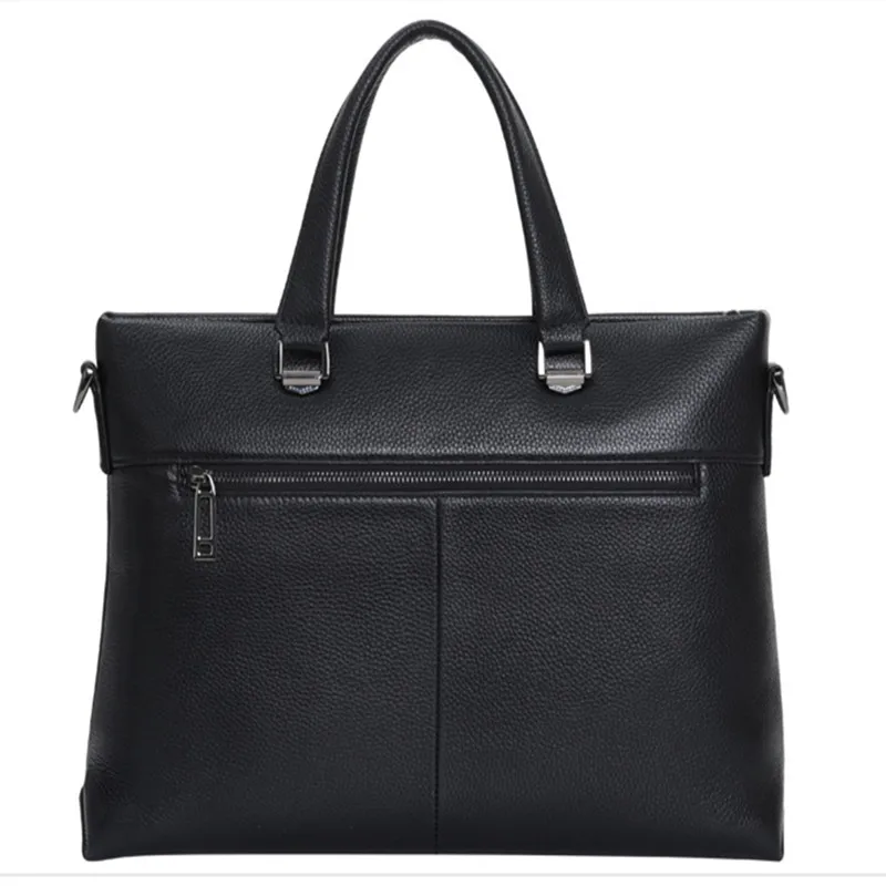 Genuine Leather High-Grade Men Briefcase Pure Cowhide Handbag Casual Laptop Bag Business Male Shoulder Messenger Bag