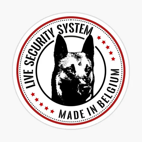 

LIVE SECURITY SYSTEM, сделано в Бельгии, виниловые обои для окон, прохладные и креативные Домашние животные, 12x12 см