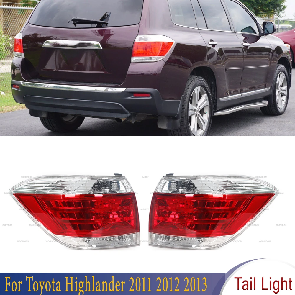 Luz trasera de parachoques para coche, izquierda y derecha lámpara antiniebla, compatible con TOYOTA HIGHLANDER 2012, 2013, 2014