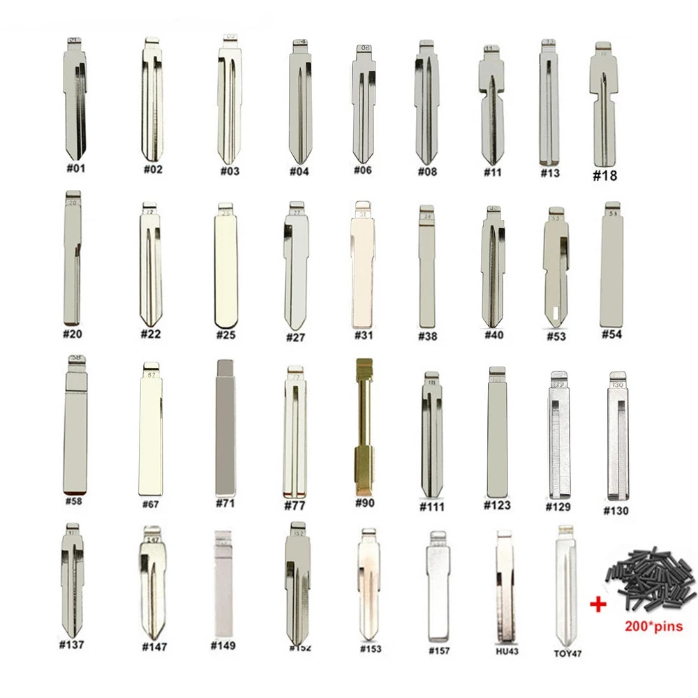 175 наборов ключей для автомобилей с пультами дистанционного управления KD Blade для KD900/KD-X2 VVDI Xhorse JMD с коробкой Renault Toyota BMW VW AUDI PSA on.