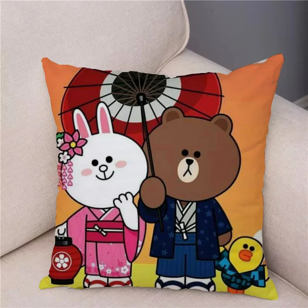 Декоративные Чехлы Для Подушек Brown Bear &amp Conys — Квадратные Наволочки Из Плюшевой