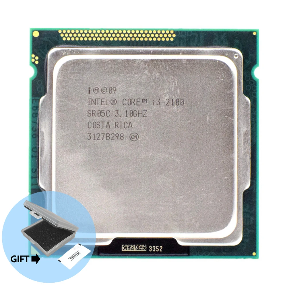 

Intel Core i3-2100 i3 2100 3.1 GHz Dual-Core CPU Processor 3M 65W LGA 1155 10pcs/Lot