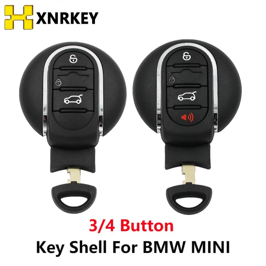 

XNRKEY Smart Remote Car Key shell cover Fob case for BMW mini Cooper 2015 2016 2017 2018 with key blade