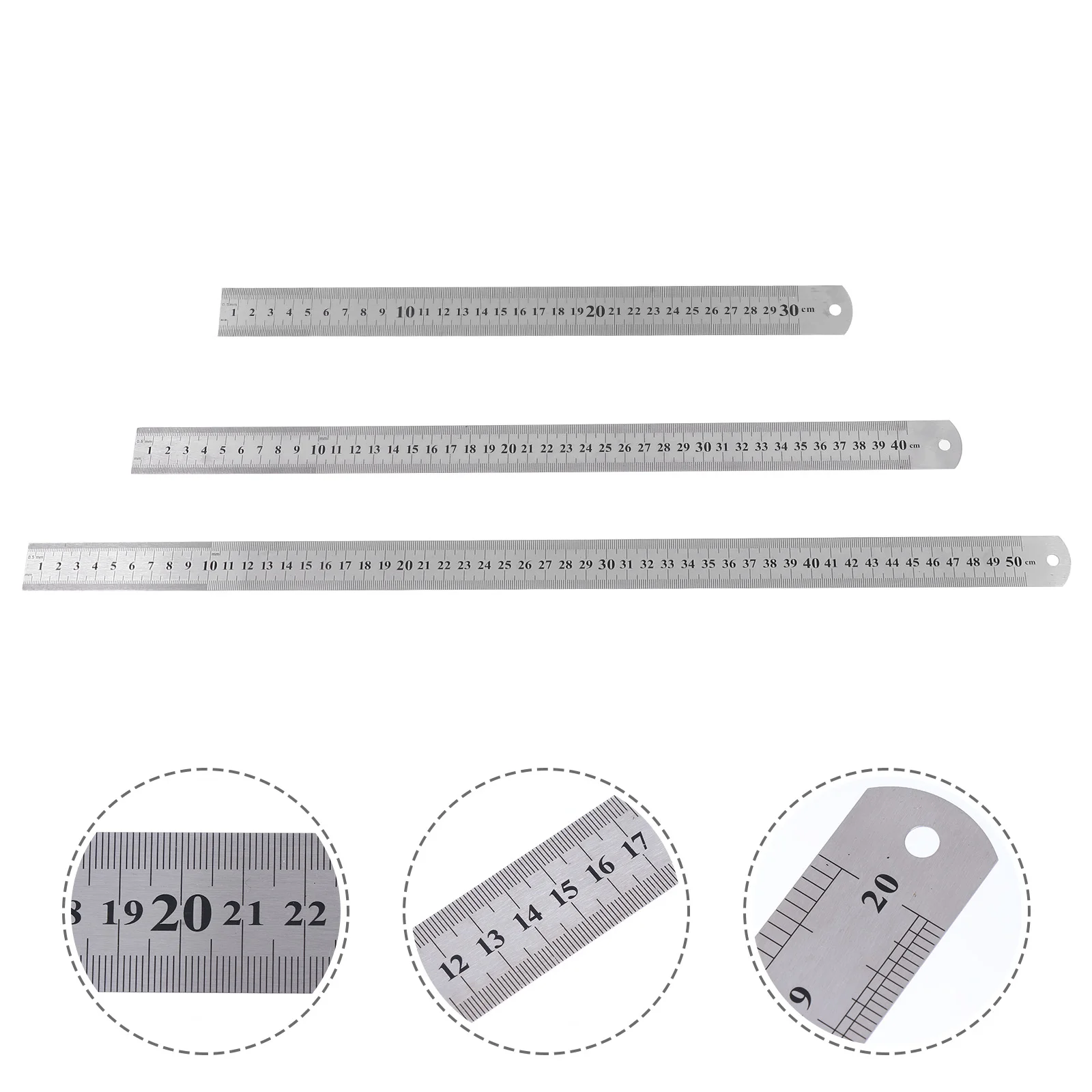 

Ruler Metal Straight Stainless Measuring Toolside Steel Rulers Double Rule Finder Angle Digitalwoodworking Millimeter Scale