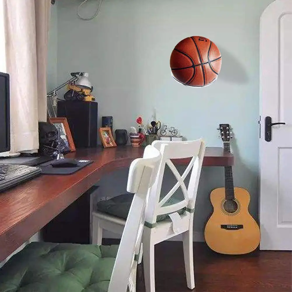 

1pc Ball Rack Iron Wall Mount Display Bracket Ball Rack For Football Basketball Volleyball Ball Storage Racks Q0s7