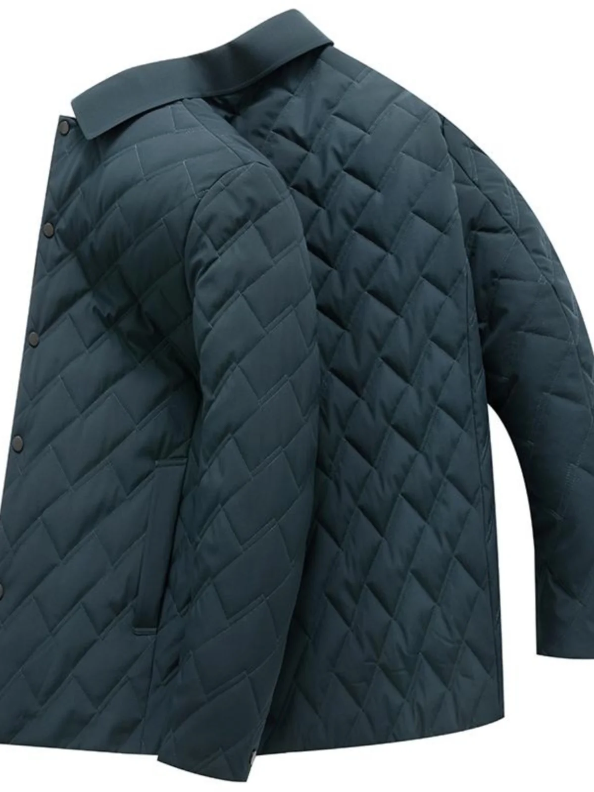 Одежда для папы осеннее и зимнее пальто средней длины тонкое хлопковое больших