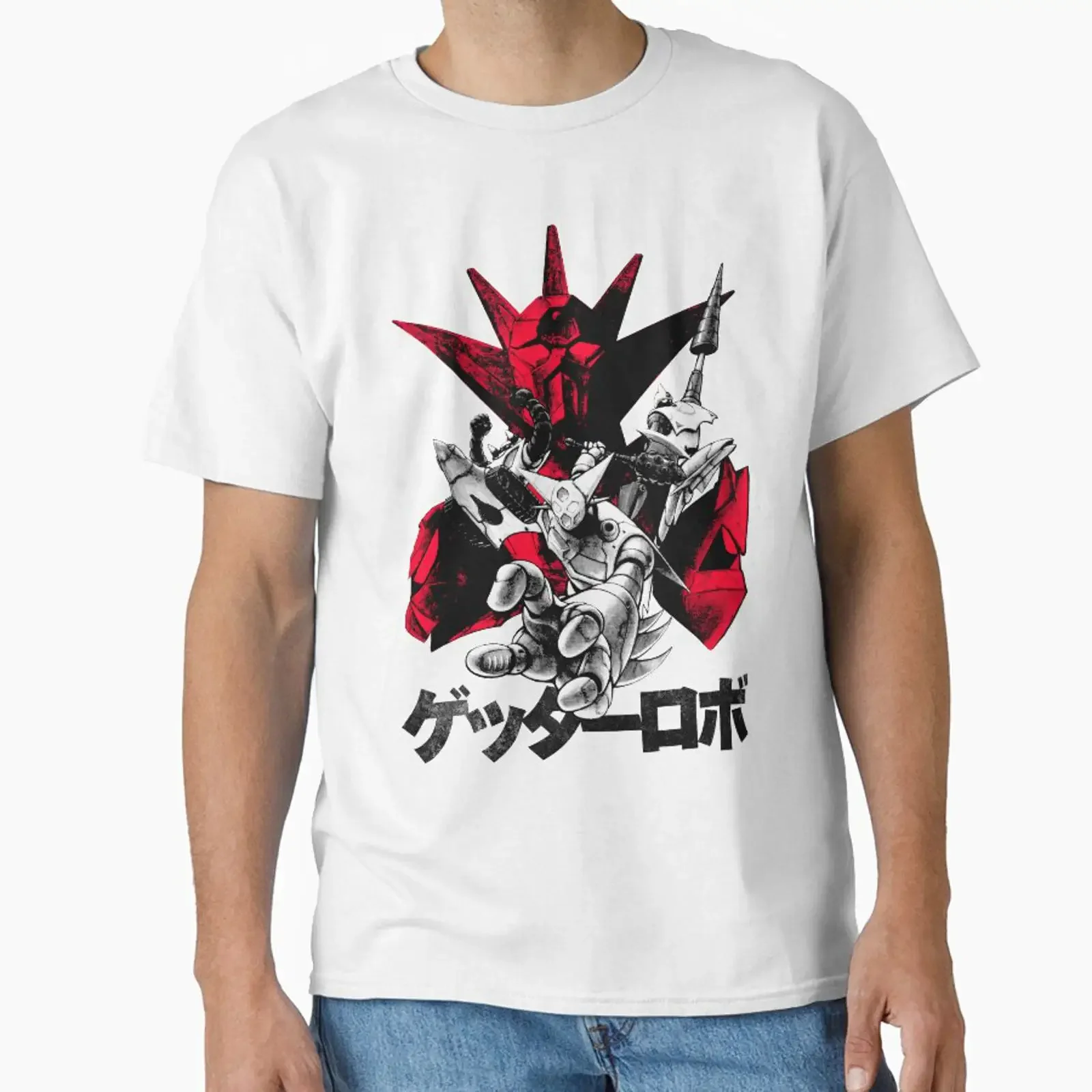 Фото Легкая одежда Getta Robo, разработанная и продаваемая Geekingink, винтажная дизайнерская одежда в стиле streetwear, топ для повседневной носки, слегка утепленный. №1