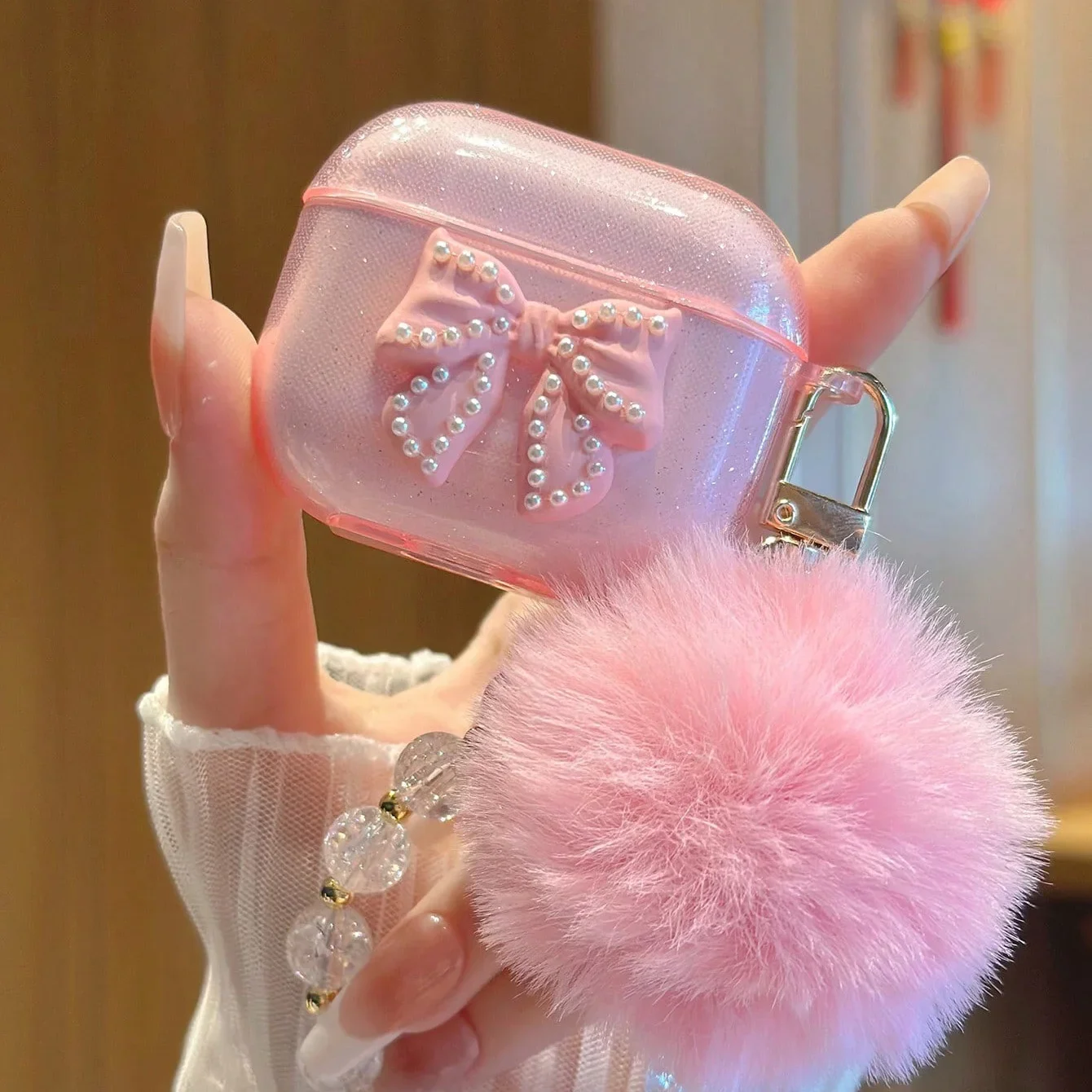 Чехол для Airpods Pro 2 с бантом