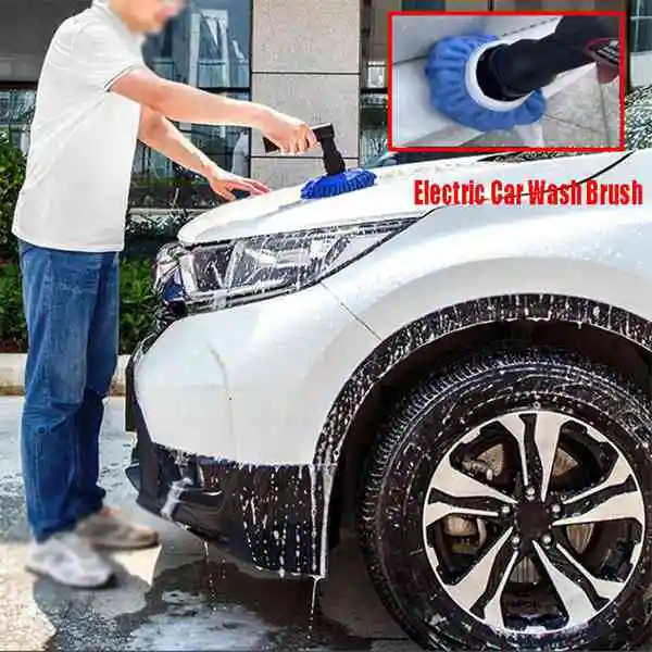 

Electric Sleaning Brush Car Washing Waxing Machine Snow Scraper Chargeable Polishing Electric De-Icing Tray US/EU Plug