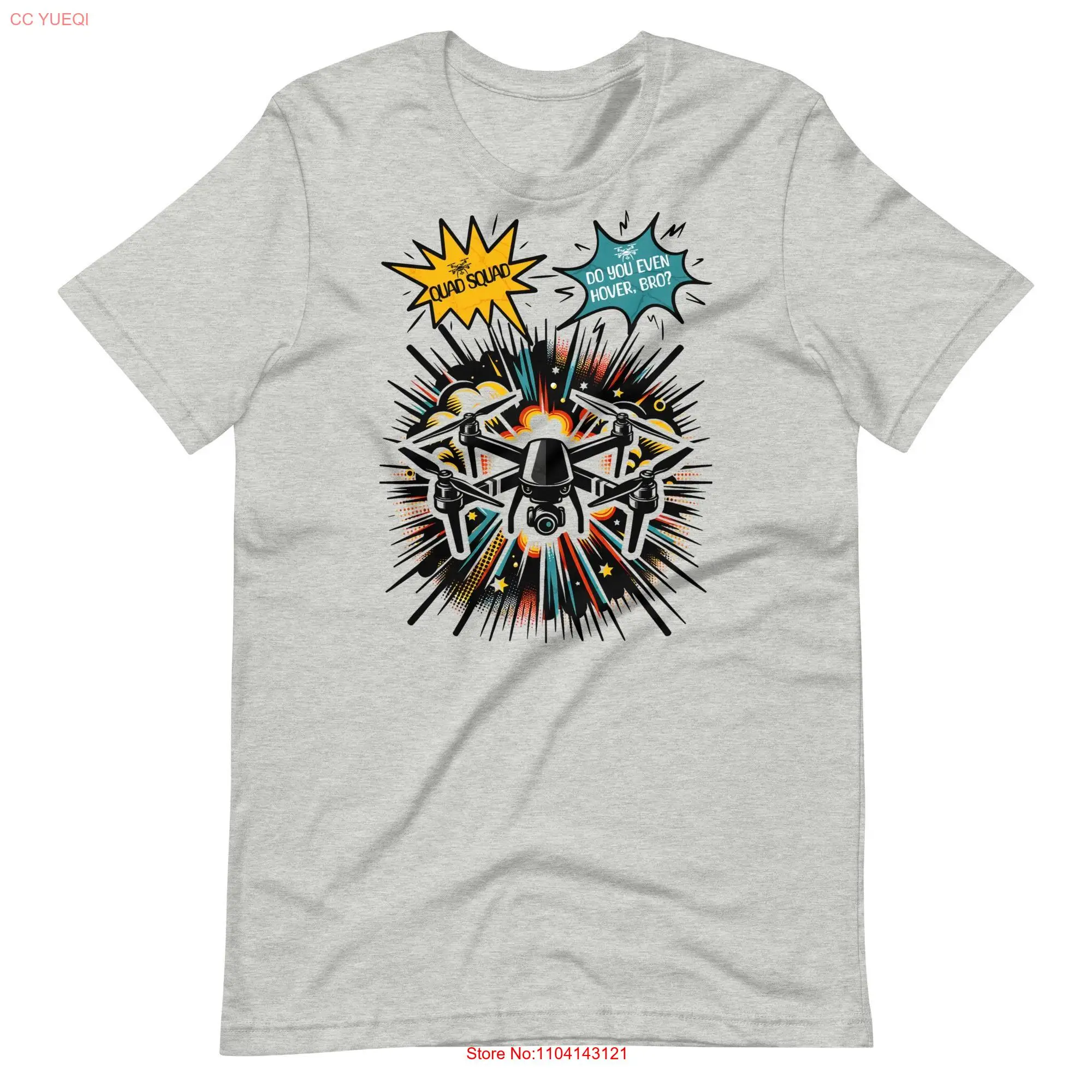 Saucy Stylez Футболка Hover Bro d Drone Apparel с длинными или короткими рукавами