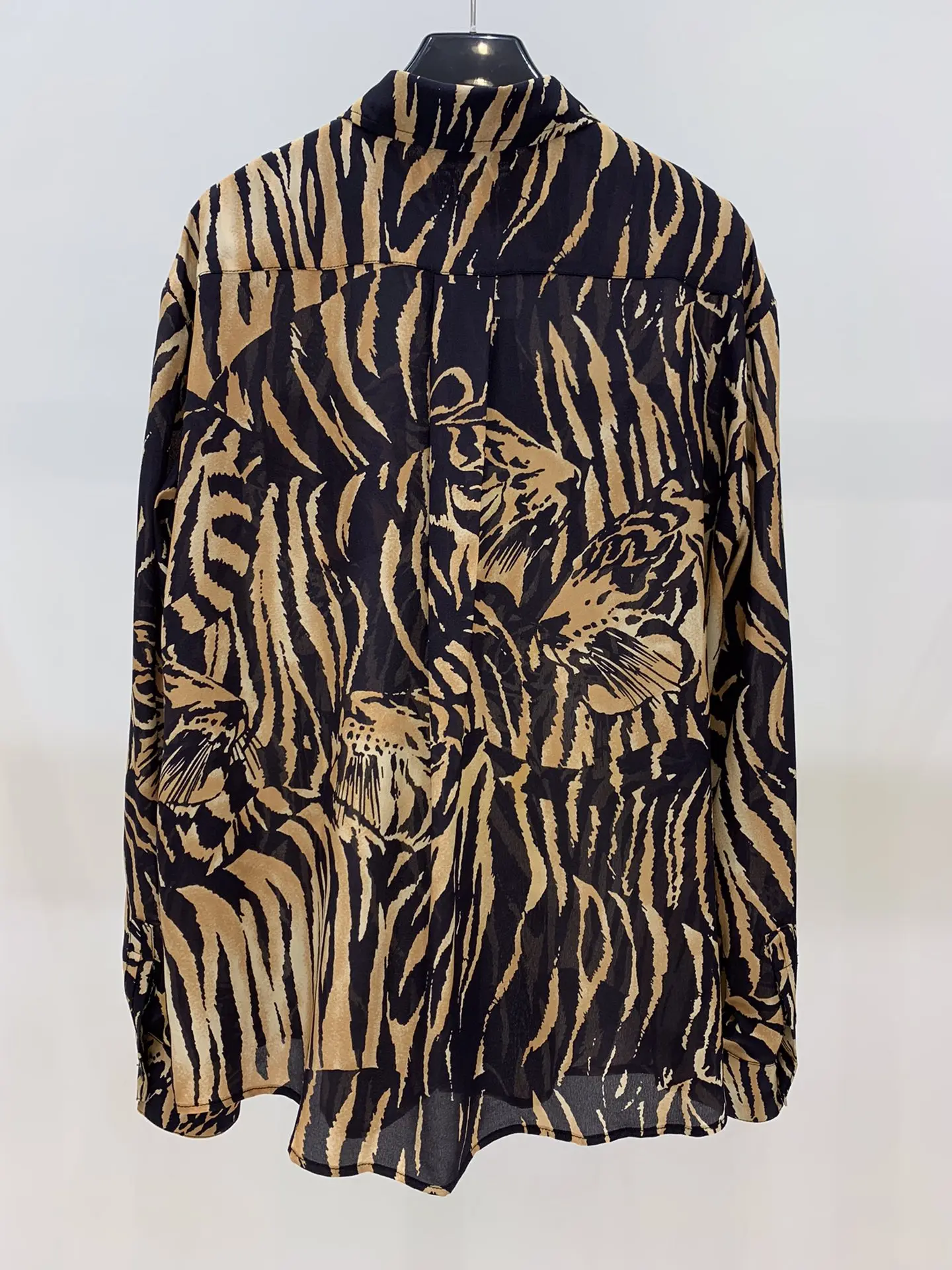 

2022 new women fashion long sleeve sexy tiger pattern shirt 0630