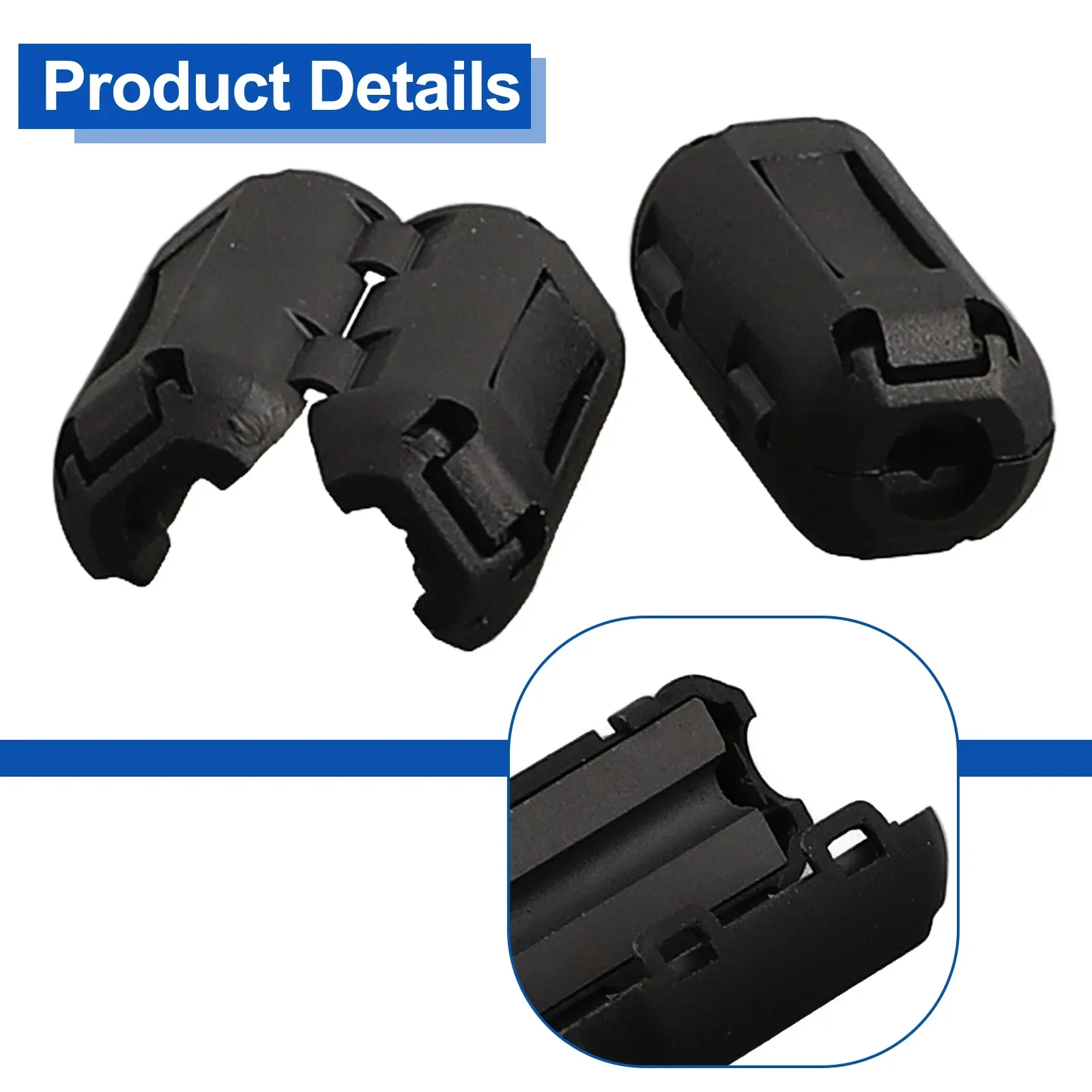 10 шт. TDK ферритовый сердечник шумоподавитель кольцевой фильтр кабельный зажим на