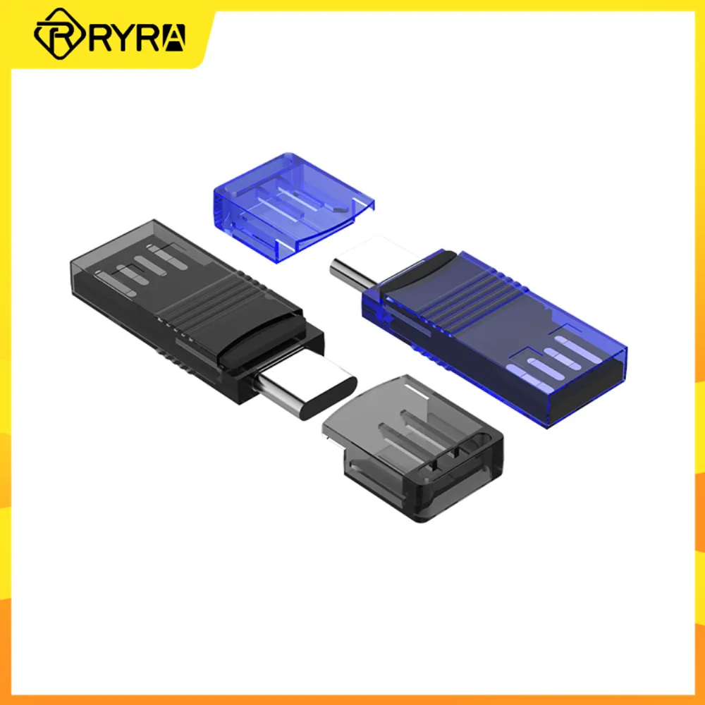 

RYRA 2 In 1 Card Reader USB 2.0 Type C TF Smart Memory Card Reader Mobile Phone OTG Adapter Converters Phone Accessories