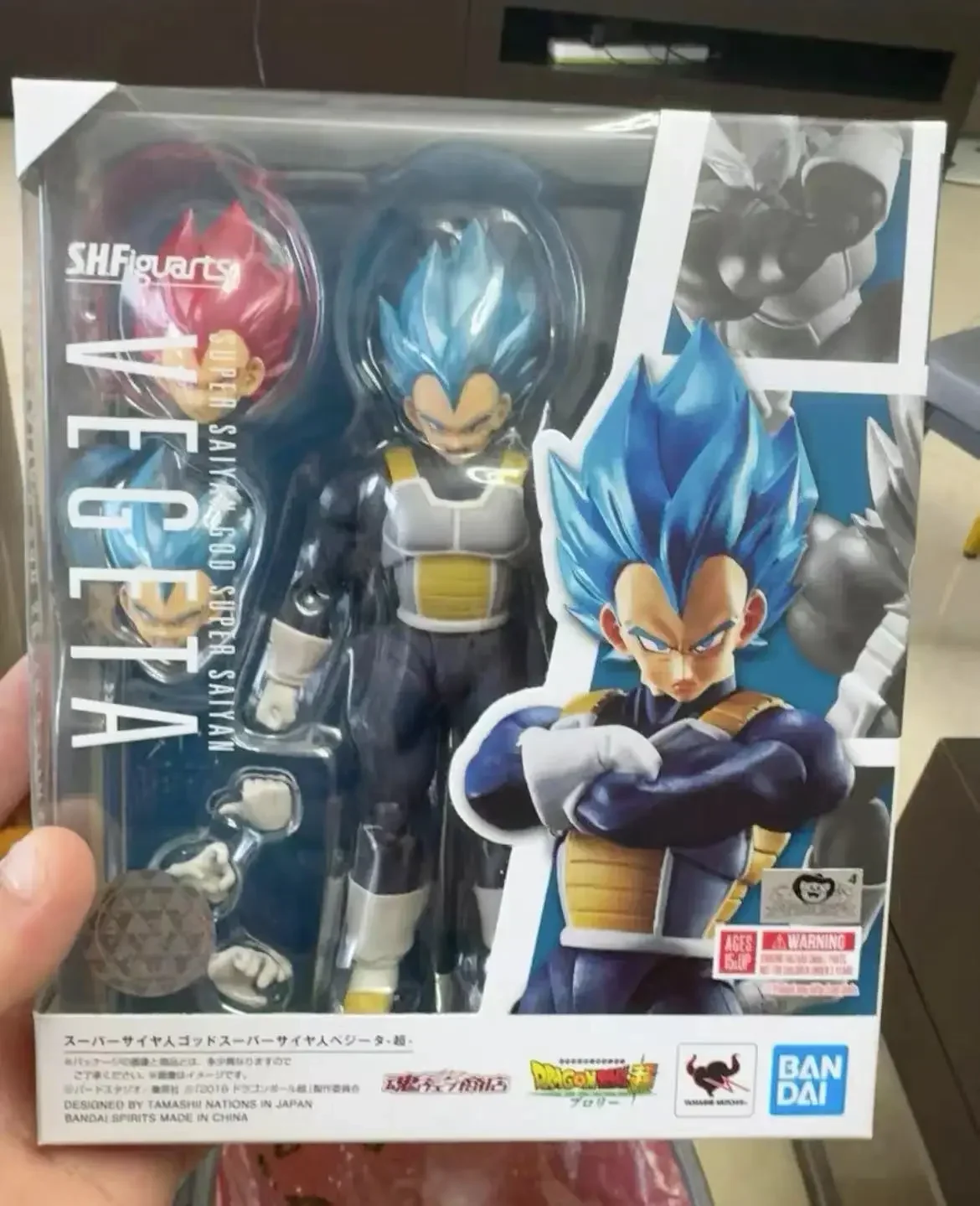 В наличии оригинальная фигурка SH Figuarts SHF God Vegeta Beget Figura ПВХ Фигурка Модель Аниме