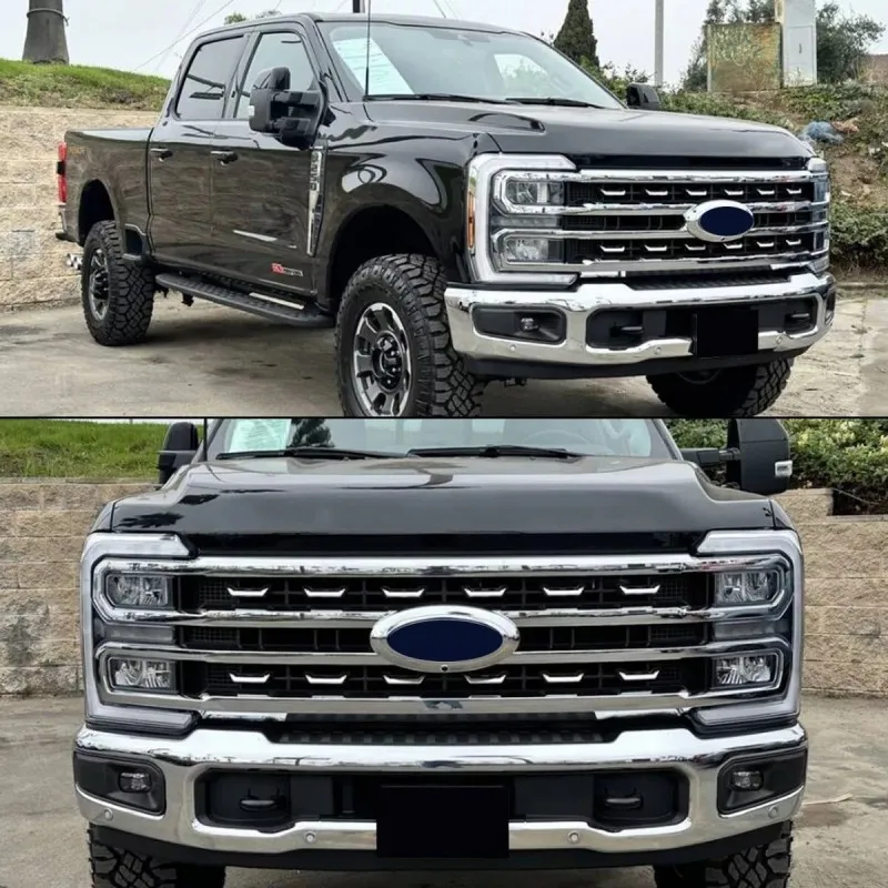 Передний бампер Stlf из хромированной стали лицевая планка для Ford F250 F350 2023-2025 гг. с