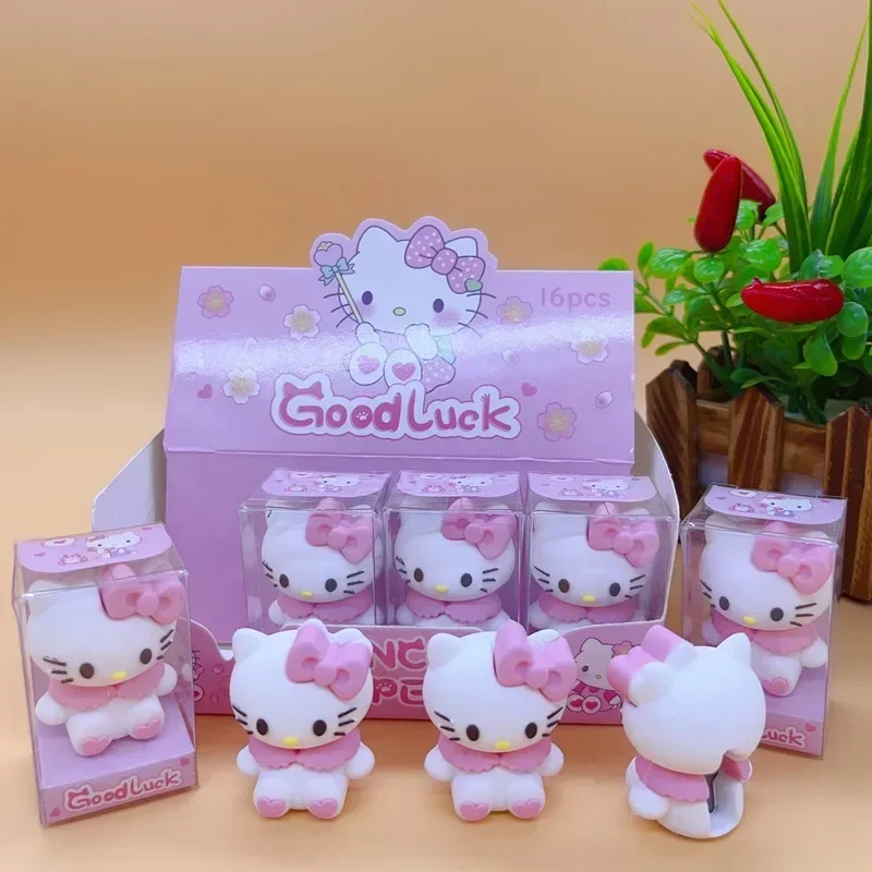 Hello Kitty Kuromi Mymelody милый каваи студент с одним отверстием силиконовая кукла точилка