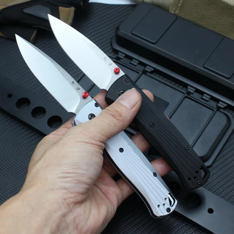 

Aluminum Handle Anti-slip BM 535 Bugout Folding Knife M390 Blade Outdoor Safe Lifesaving Pocket Military Knives EDC Tool