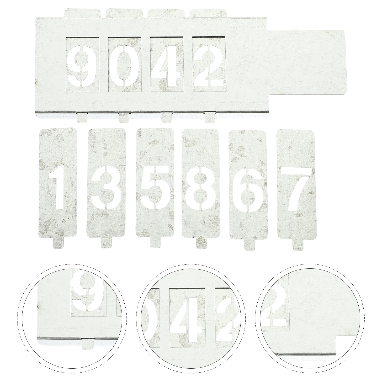

2 Pack Painting Stencils Crafts Alphabet Mold Number Templates Letter Hollow-out Spray