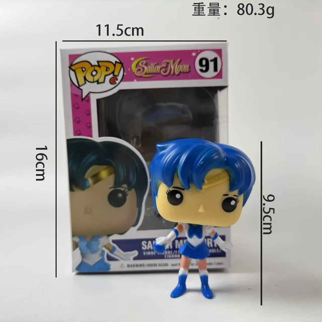 Фото Новая фигурка Funko Pop Сейлор Мун Луна 89 #   90 #   Меркурий 91 #   Марс 92 #   Юпитер 93 #   Венера Артемида 94 #   Аниме-фигурки 10 см, виниловые куклы №2