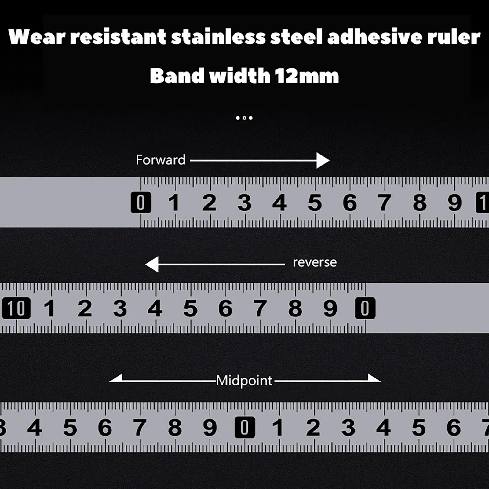 Самоклеящаяся измерительная лента устойчивая к ржавчине прочная линейка для