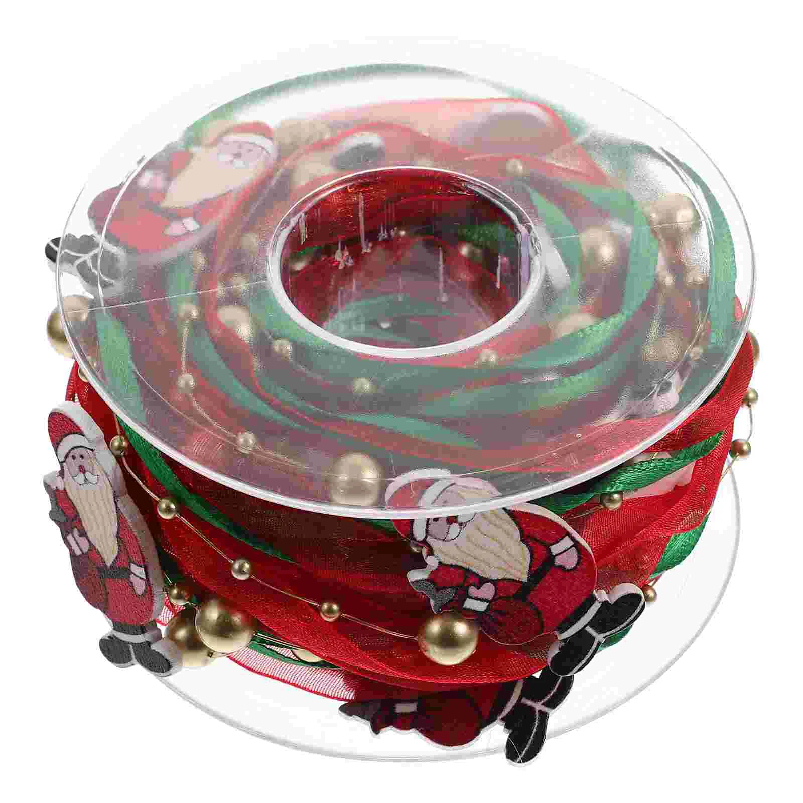 

Ribbon Christmastree Ribbonsgift Wrapping Trim Bead Party Pearl Ornament Rope Decorative Crafts Chain Beads Packing Present