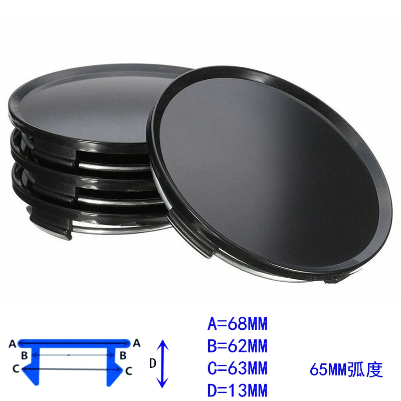 

Center Hub Cap Covers Black Cap Covers Car Accessories Car Wheel Rim Hub Cap High Quality Material Brand New Car Parts