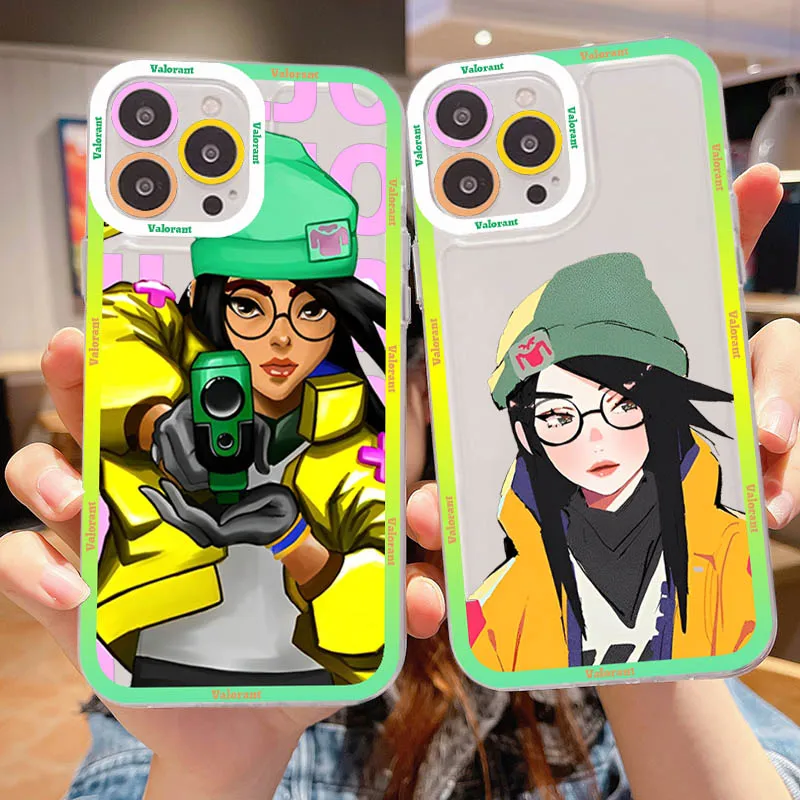 

Cute Cartoon Valorant Phone Case For Redmi 7 8 9 A For Redmi Note 5 7 8 9 10 11 Pro Max 4G 5G Funfas