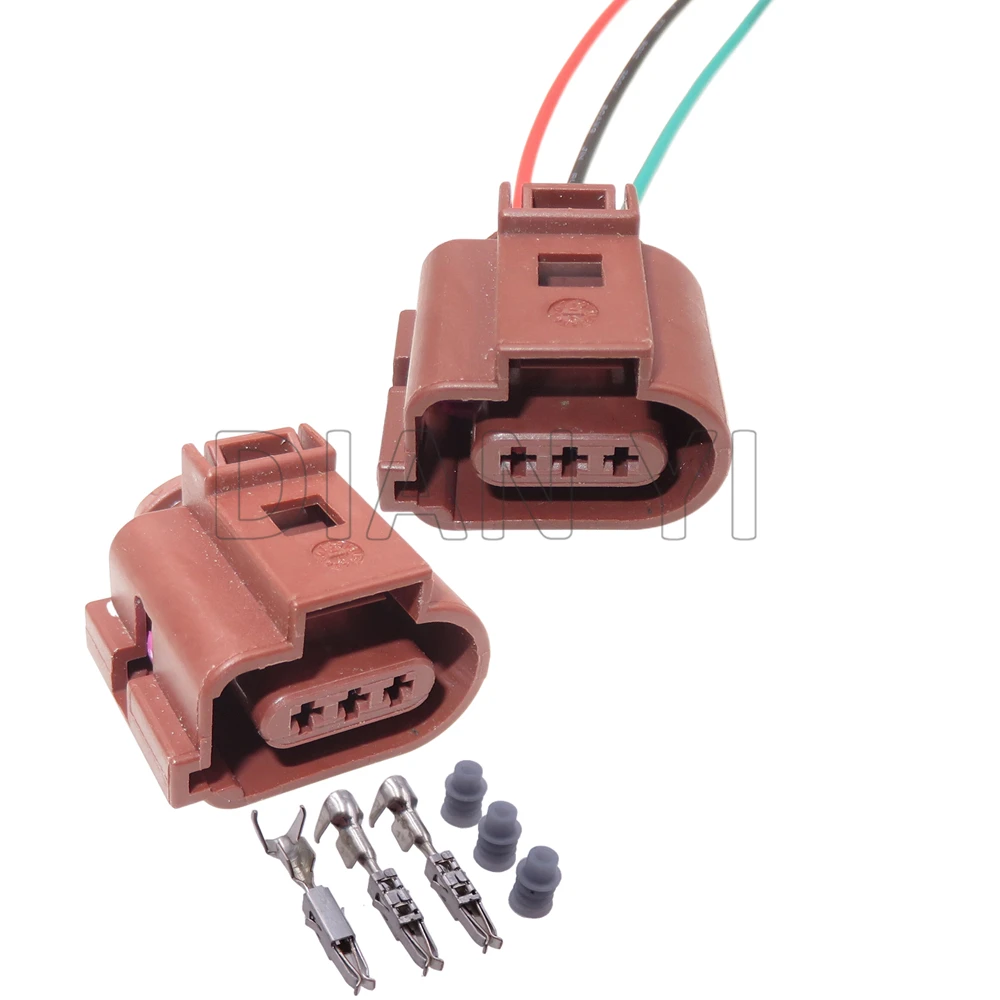 

1 Set 3 Way Car Wiring Terminal Connector 3B0973703A Auto Waterproof Socket with Cables